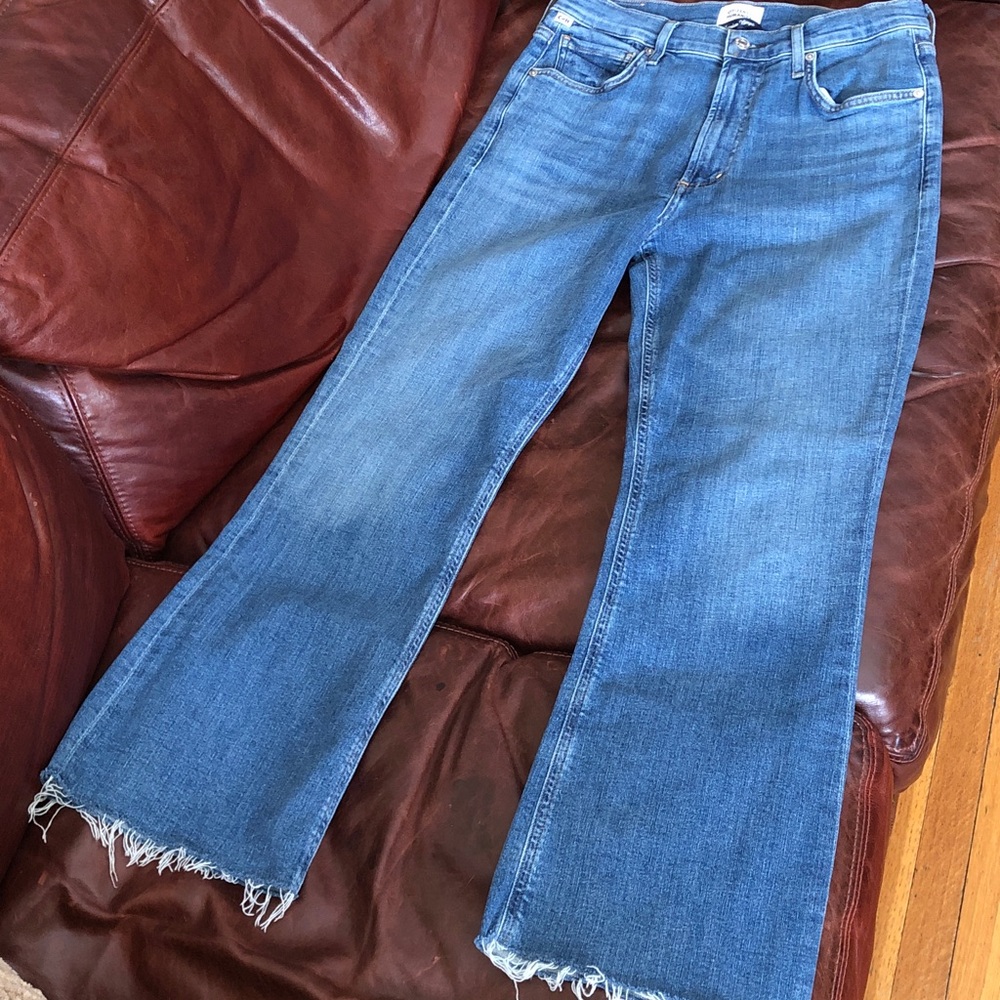 Citizen of Humanity Mid Rise Cropped bootcut Jeans